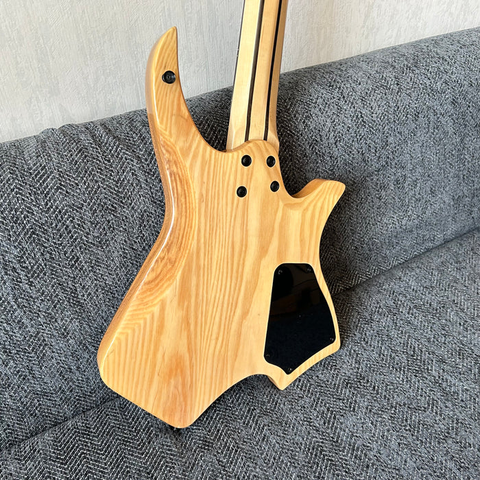 7 Strings Left Hand Ash Wood Body Headless Electric Guitar (GKS-001)