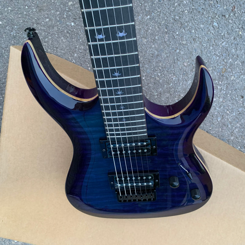 7 Strings Electric Guitar with Flamed Maple Top (YMZ-255, Limited Edition)