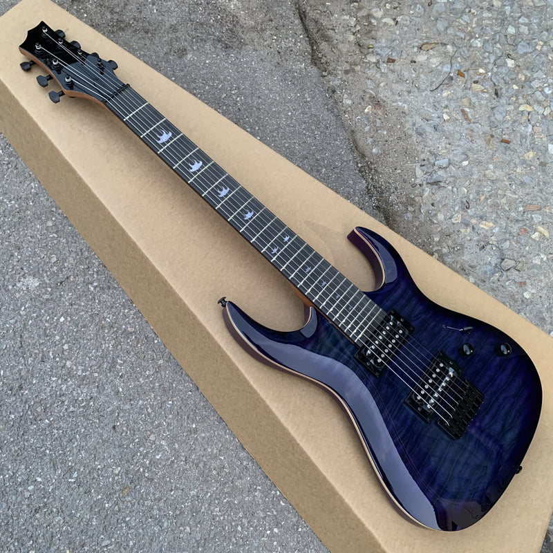 7 Strings Electric Guitar with Flamed Maple Top (YMZ-255, Limited Edition)