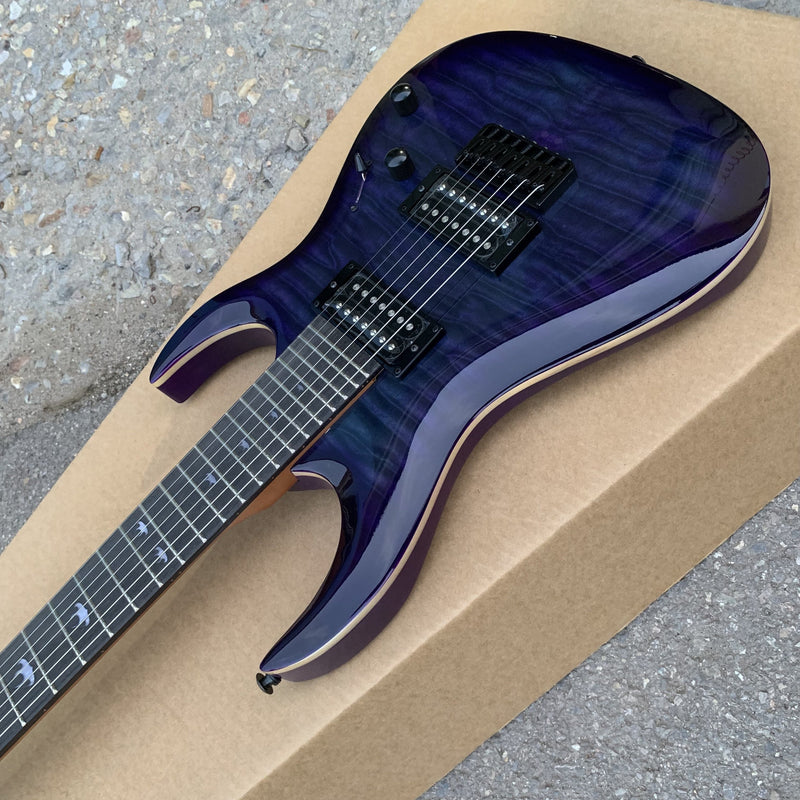 7 Strings Electric Guitar with Flamed Maple Top (YMZ-255, Limited Edition)