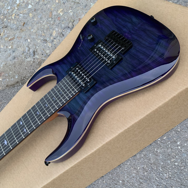 7 Strings Electric Guitar with Flamed Maple Top (YMZ-255, Limited Edition)