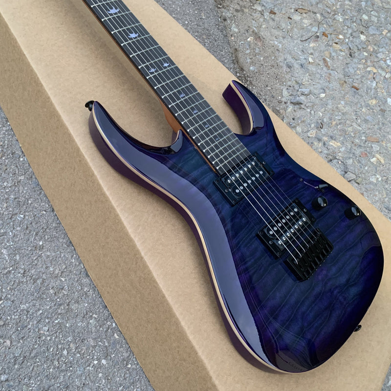 7 Strings Electric Guitar with Flamed Maple Top (YMZ-255, Limited Edition)