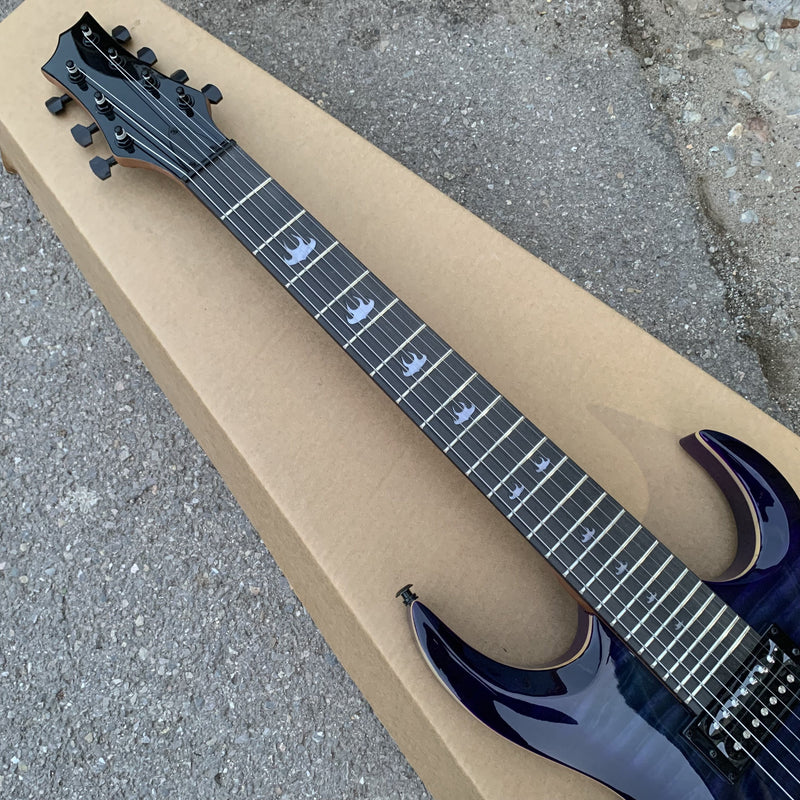 7 Strings Electric Guitar with Flamed Maple Top (YMZ-255, Limited Edition)