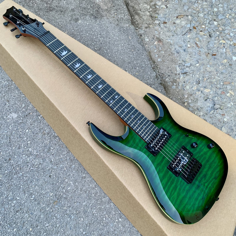 7 Strings Electric Guitar with Quilted Maple Top (YMZ-251, Limited Edition)