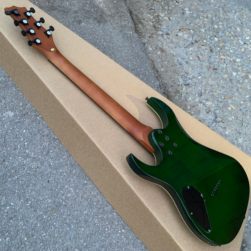 7 Strings Electric Guitar with Quilted Maple Top (YMZ-251, Limited Edition)