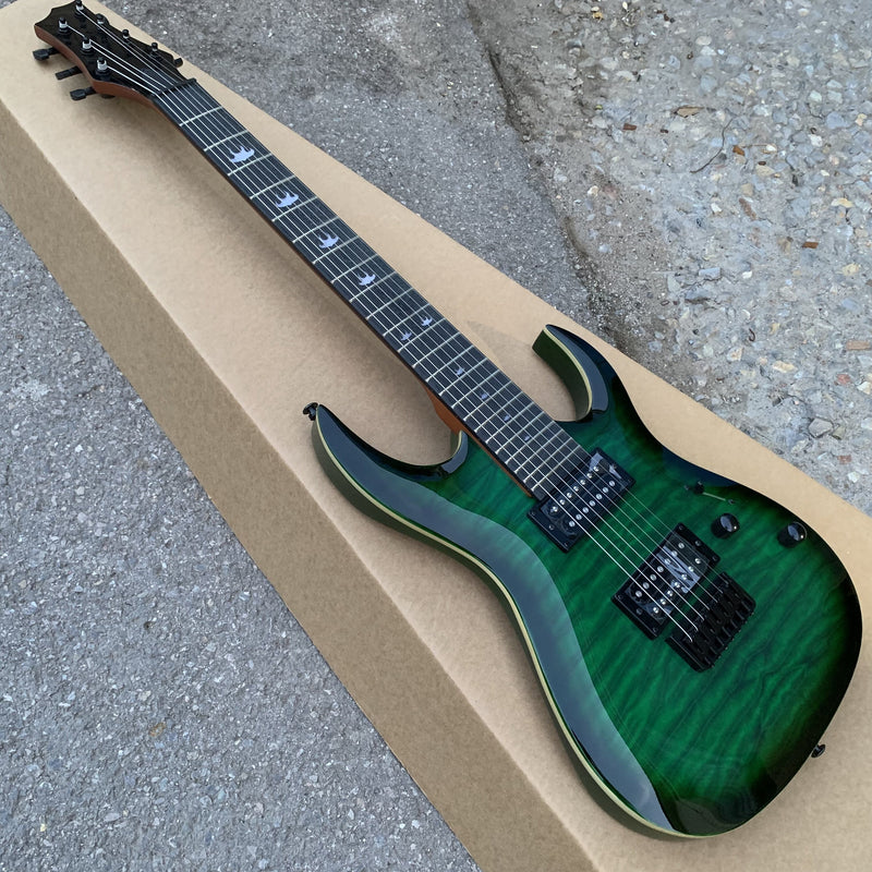 7 Strings Electric Guitar with Quilted Maple Top (YMZ-251, Limited Edition)