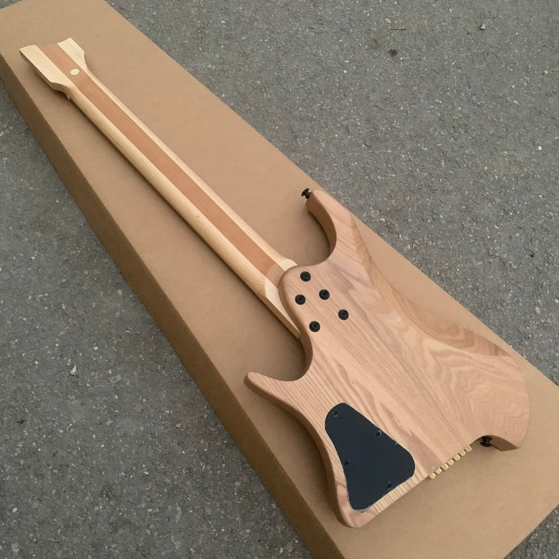 7 Strings Headless Ash Body Electric Guitar with Burl Maple Top (YMZ-234)