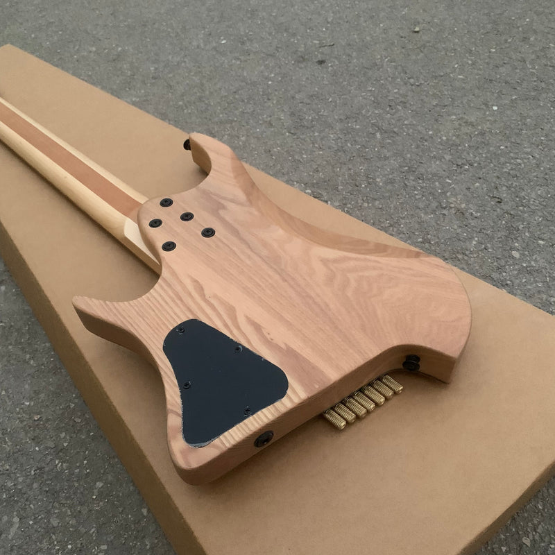 7 Strings Headless Ash Body Electric Guitar with Burl Maple Top (YMZ-234)