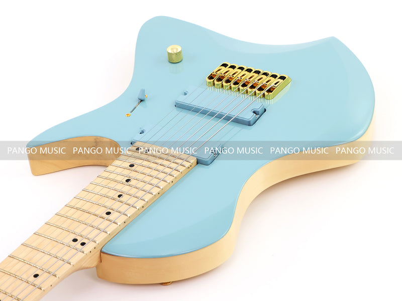 8-String Larada Style Gloss Dusty Blue Electric Guitar (LRG-034X)