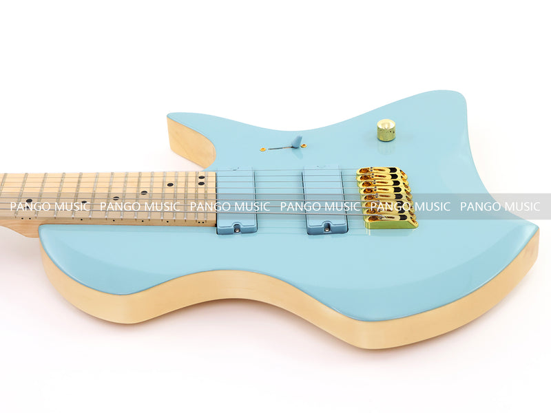 8-String Larada Style Gloss Dusty Blue Electric Guitar (LRG-034X)