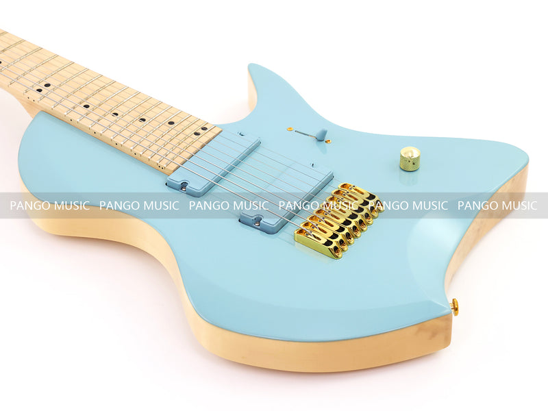 8-String Larada Style Gloss Dusty Blue Electric Guitar (LRG-034X)