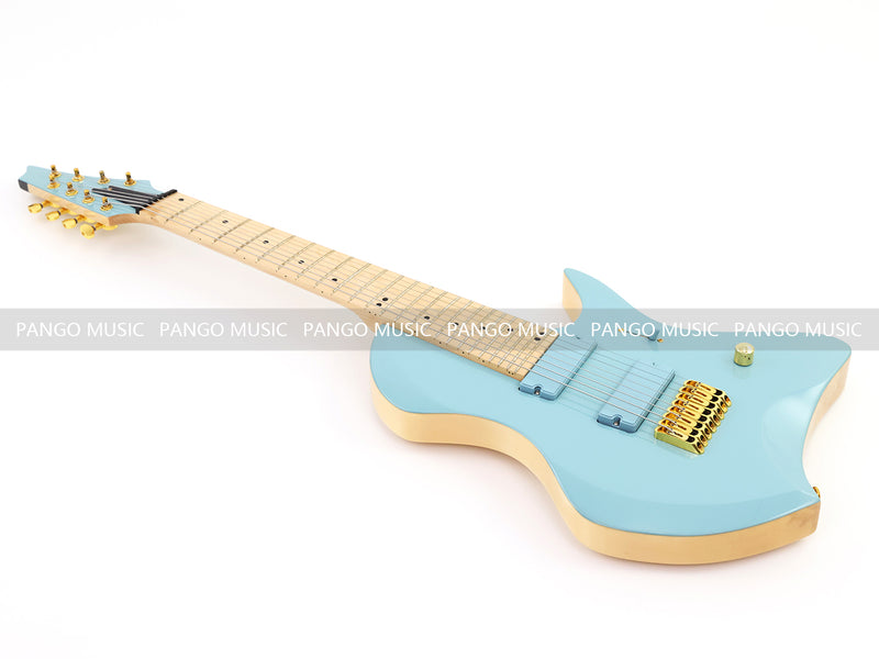 8-String Larada Style Gloss Dusty Blue Electric Guitar (LRG-034X)