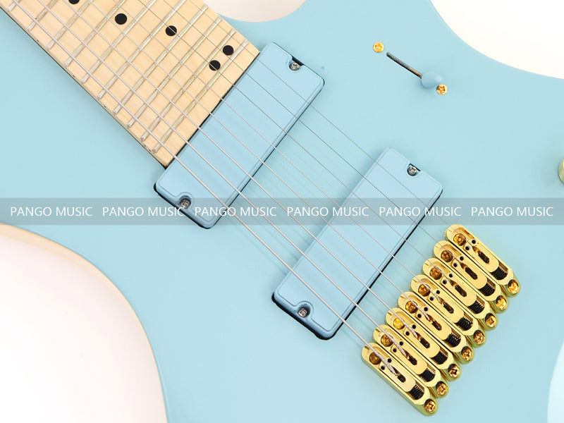 8-String Larada Style Gloss Dusty Blue Electric Guitar (LRG-034X)