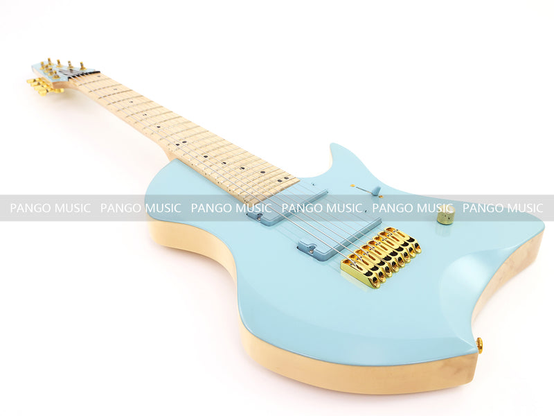 8-String Larada Style Gloss Dusty Blue Electric Guitar (LRG-034X)