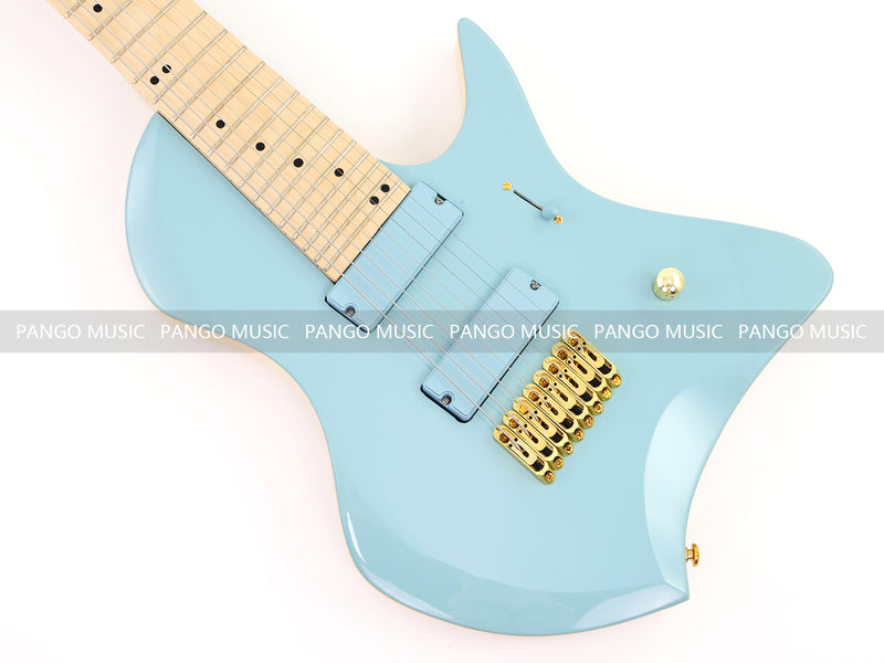 8-String Larada Style Gloss Dusty Blue Electric Guitar (LRG-034X)