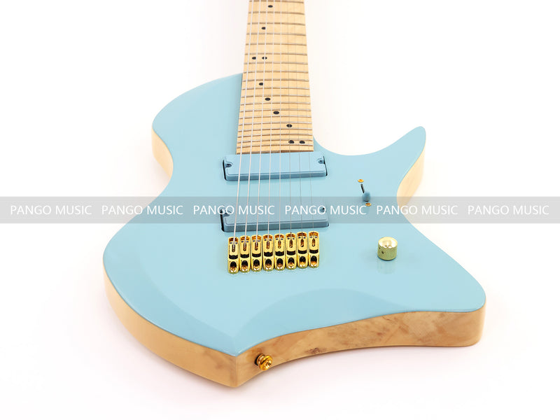 8-String Larada Style Gloss Dusty Blue Electric Guitar (LRG-034X)