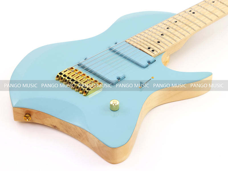 8-String Larada Style Gloss Dusty Blue Electric Guitar (LRG-034X)