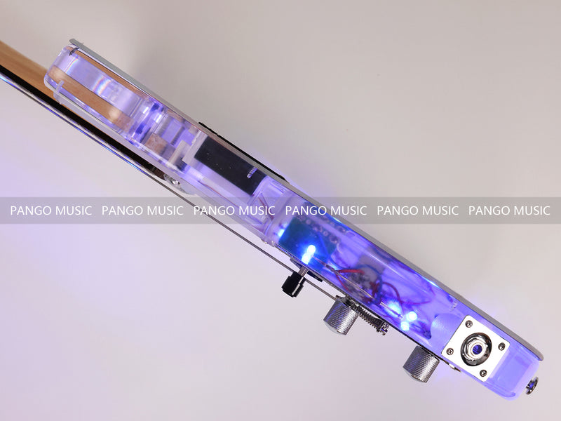 Acrylic Body TL Style Electric Guitar with UV-Printed Graphic Back Plate (PAG-085)
