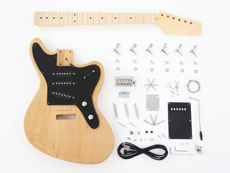 Alder Body Blank Headstock DIY Electric Guitar Kit (LRF-029, Limited Edition)