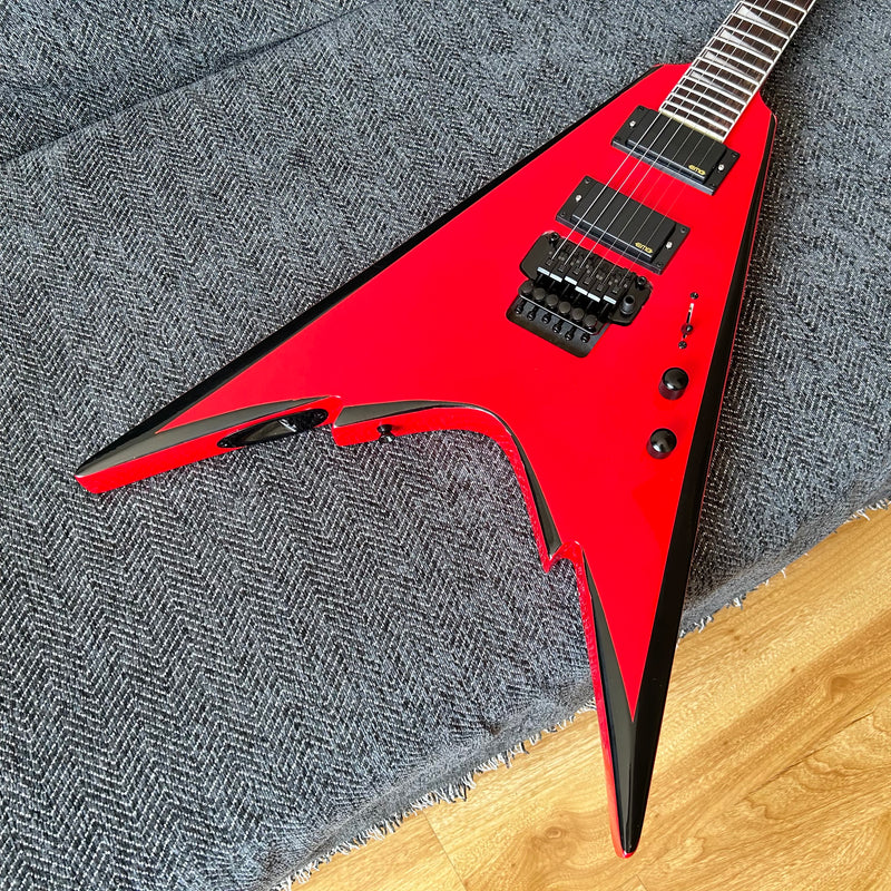 All Red Color Electric Guitar with Active Pickups (GKS-005)