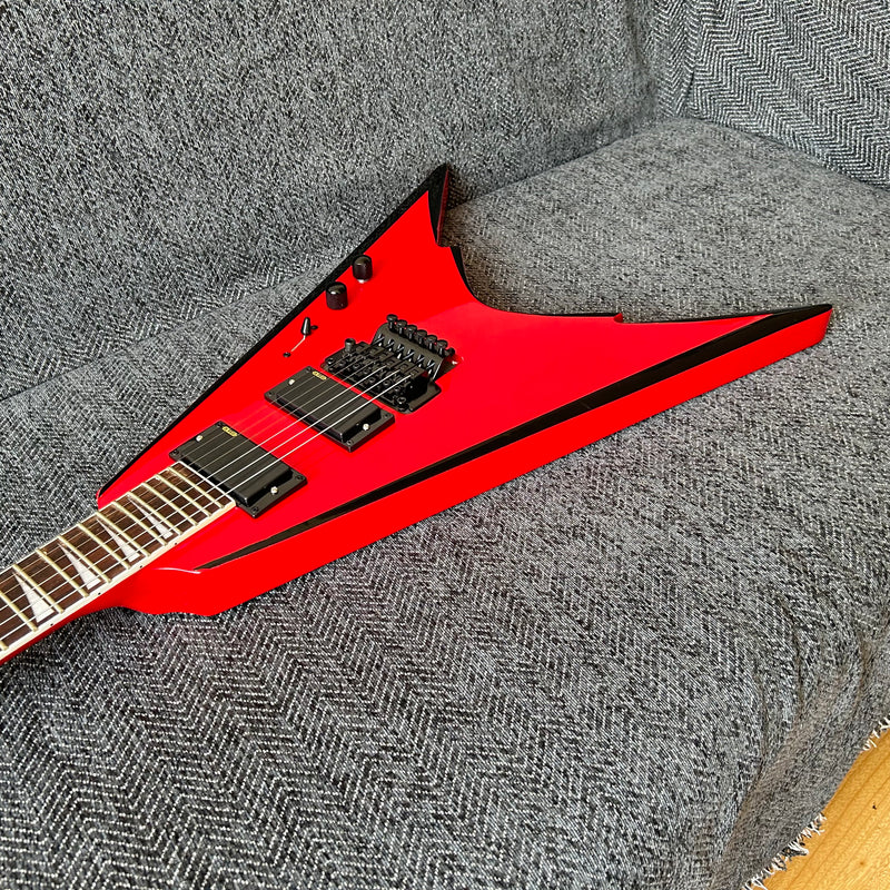 All Red Color Electric Guitar with Active Pickups (GKS-005)