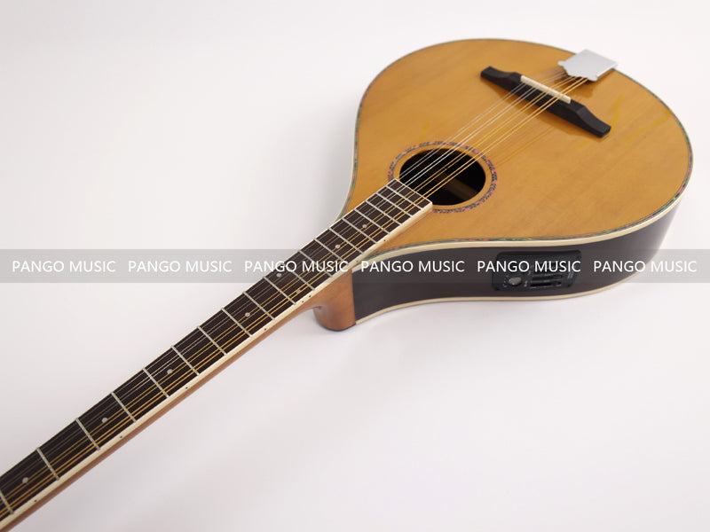 All-Solid Wood | 670mm Scale Length | Built-in EQ Acoustic-Electric Bouzouki (PBM-589)