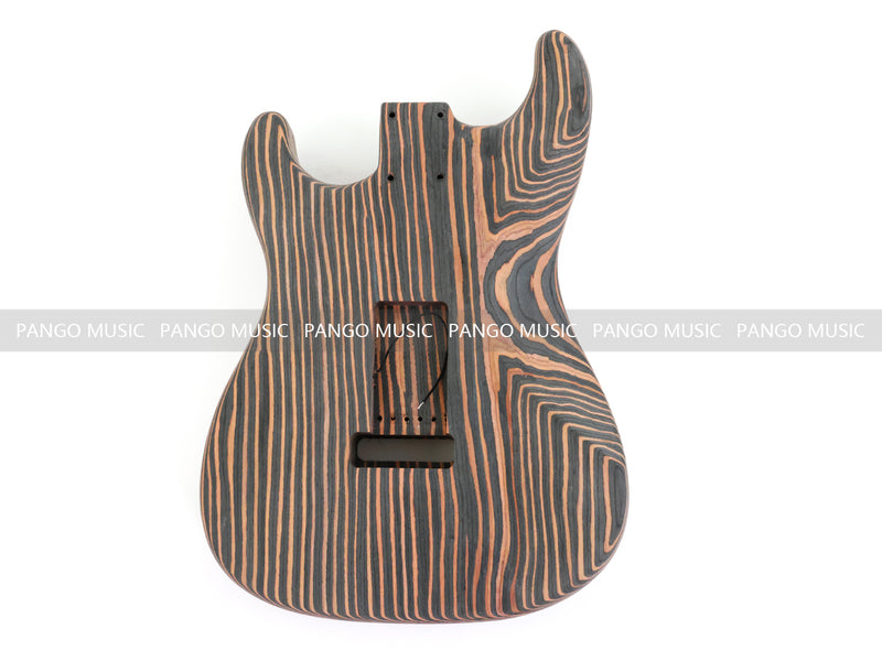 All Zebrawood Blank Headstock ST Style DIY Electric Guitar Kit (PST-567)