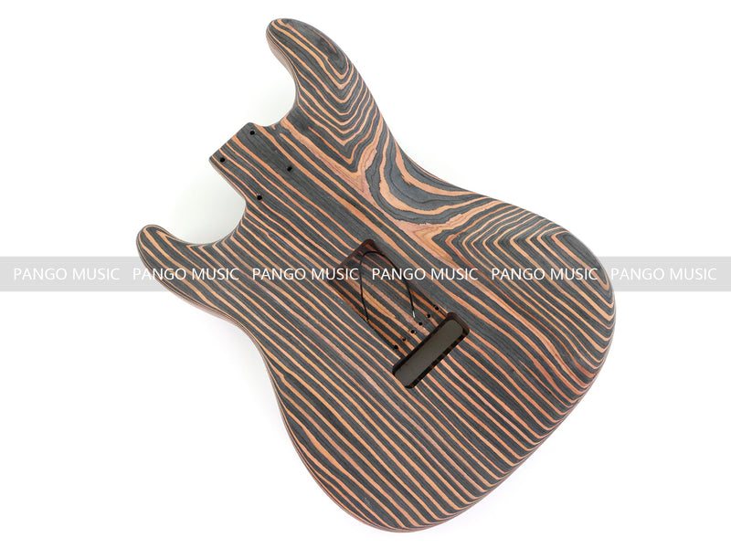 All Zebrawood Blank Headstock ST Style DIY Electric Guitar Kit (PST-567)