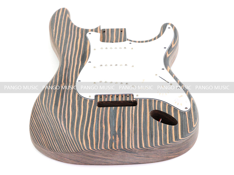 All Zebrawood Blank Headstock ST Style DIY Electric Guitar Kit (PST-567)