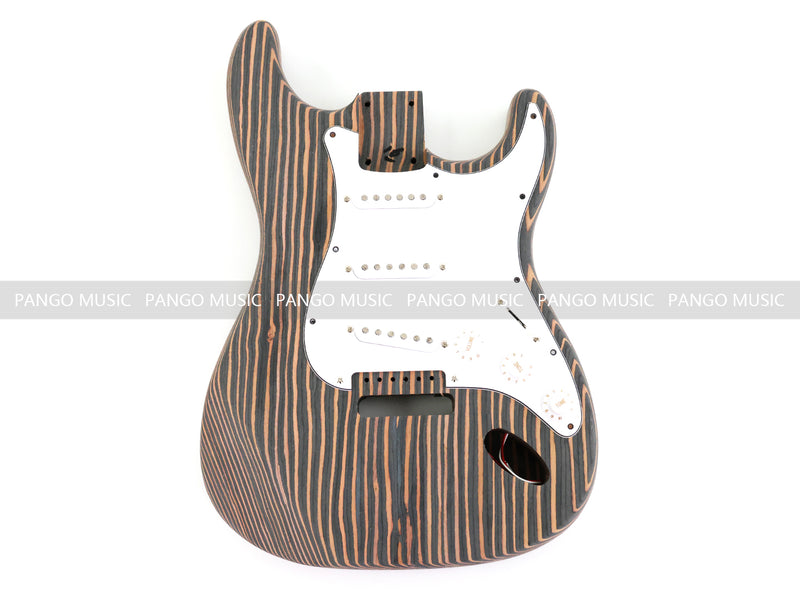 All Zebrawood Blank Headstock ST Style DIY Electric Guitar Kit (PST-567)