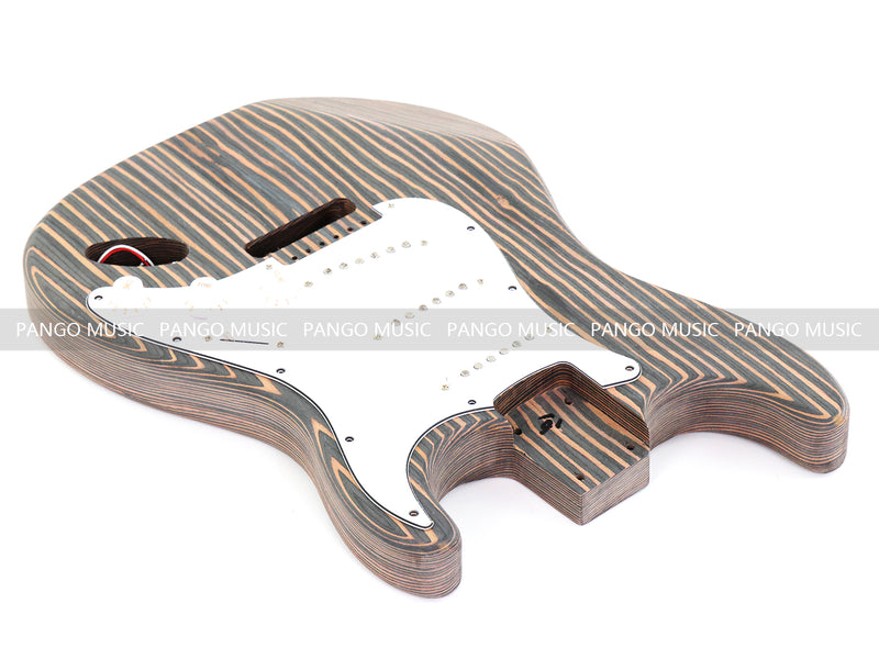 All Zebrawood Blank Headstock ST Style DIY Electric Guitar Kit (PST-567)