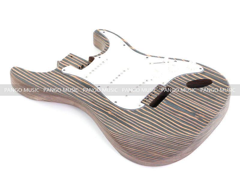 All Zebrawood Blank Headstock ST Style DIY Electric Guitar Kit (PST-567)
