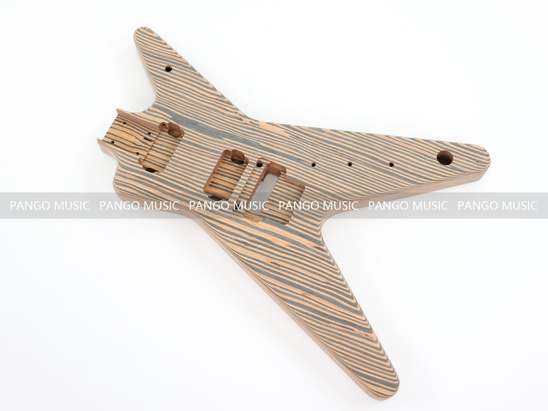 All Zebrawood DIY Electric Guitar Kit (PYX-012X)