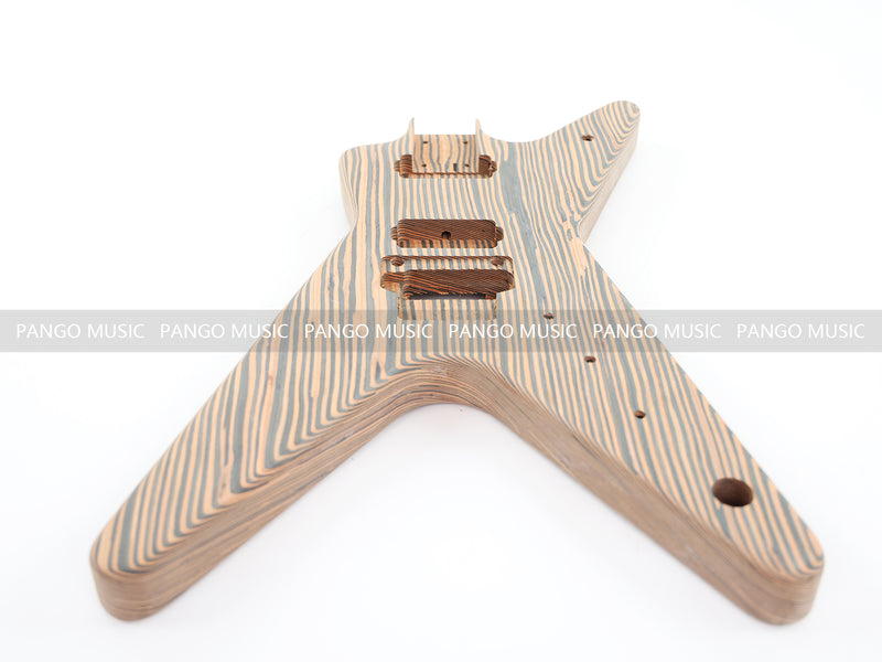 All Zebrawood DIY Electric Guitar Kit (PYX-012X)