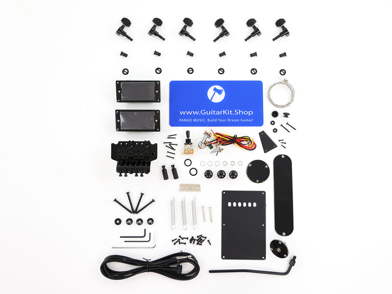 All Zebrawood DIY Electric Guitar Kit (PYX-012X)