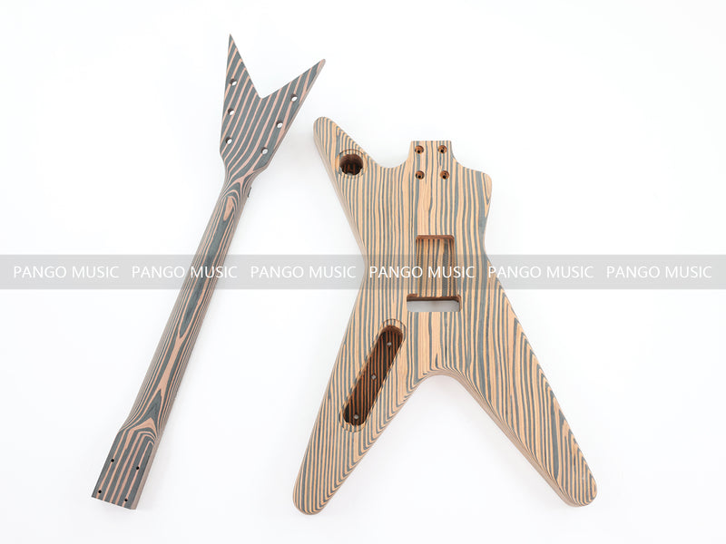 All Zebrawood DIY Electric Guitar Kit (PYX-012X)
