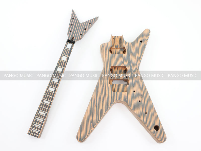 All Zebrawood DIY Electric Guitar Kit (PYX-012X)