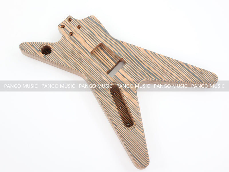 All Zebrawood DIY Electric Guitar Kit (PYX-012X)