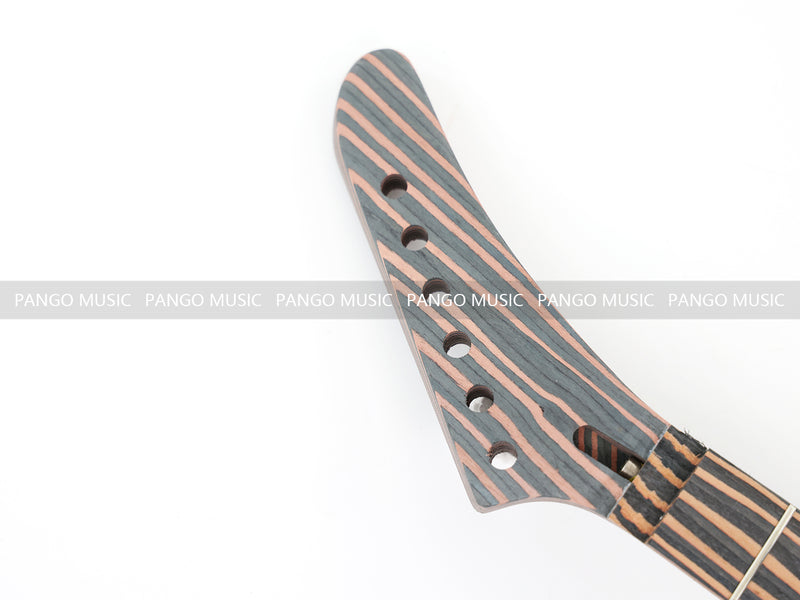 All Zebrawood Explorer Style DIY Electric Guitar Kit (PEX-230X)