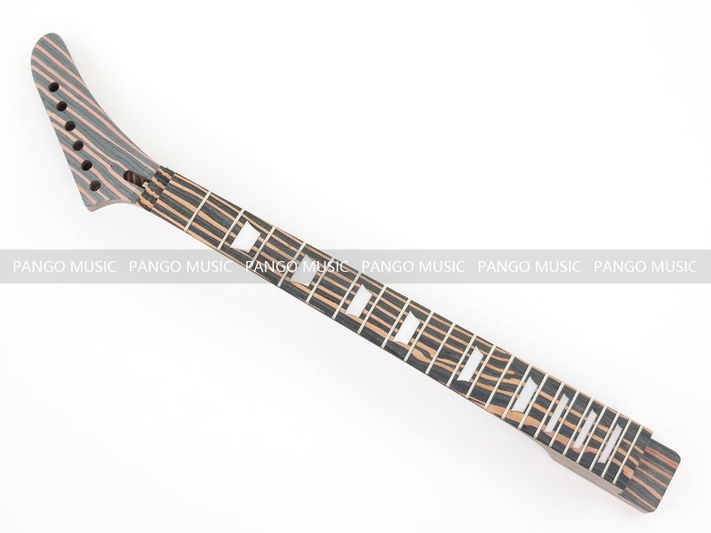 All Zebrawood Explorer Style DIY Electric Guitar Kit (PEX-230X)