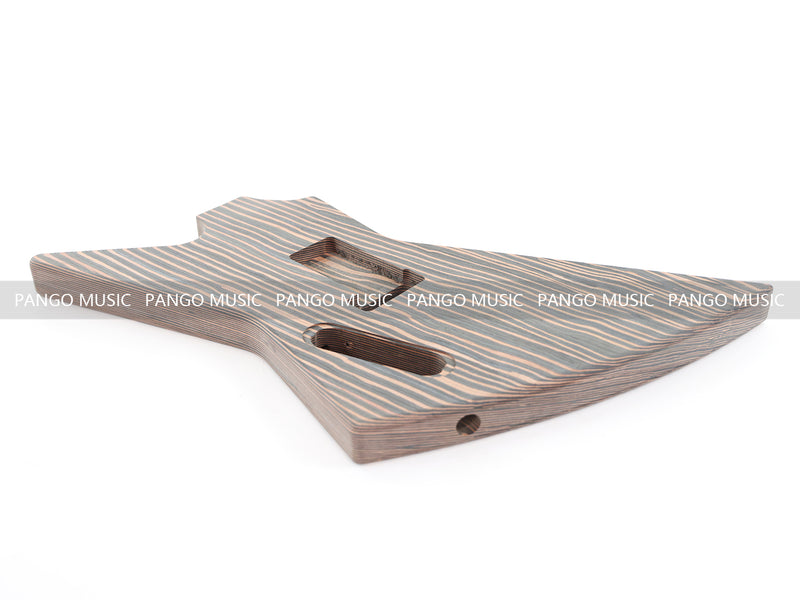 All Zebrawood Explorer Style DIY Electric Guitar Kit (PEX-230)