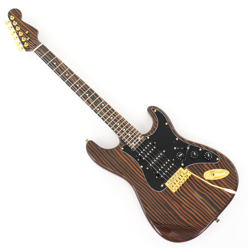 All Zebrawood Wood ST Style Electric Guitar (YMZ-084X)