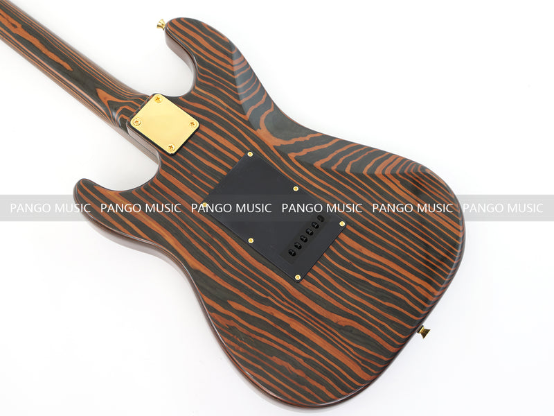 All Zebrawood Wood ST Style Electric Guitar (YMZ-084X)