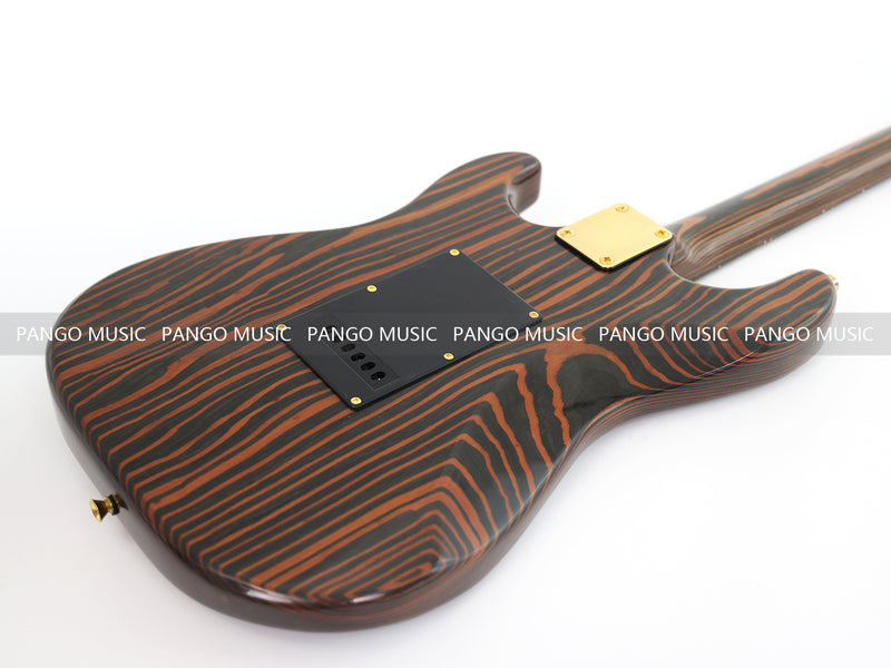 All Zebrawood Wood ST Style Electric Guitar (YMZ-084X)