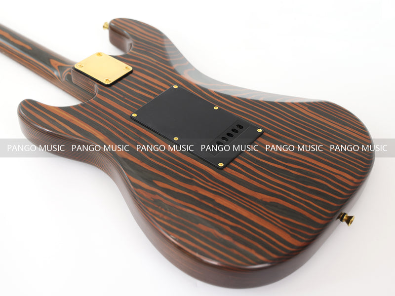 All Zebrawood Wood ST Style Electric Guitar (YMZ-084X)