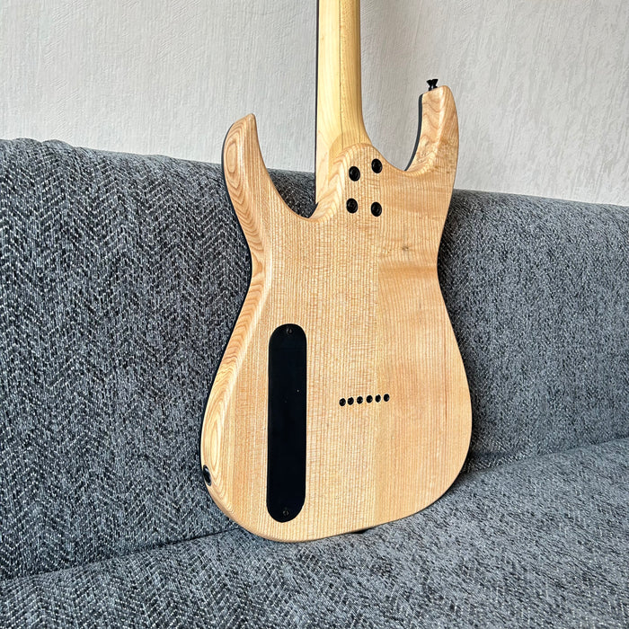 Ash Wood Body Electric Guitar with Burl Maple Top (GKS-004)