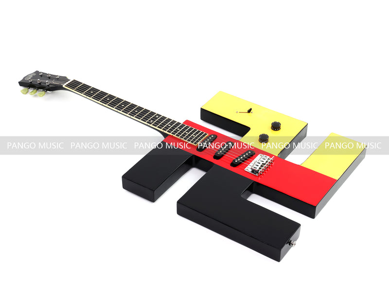 Black-Red-Gold Novelty Electric Guitar (GF-997, Limited Edition)