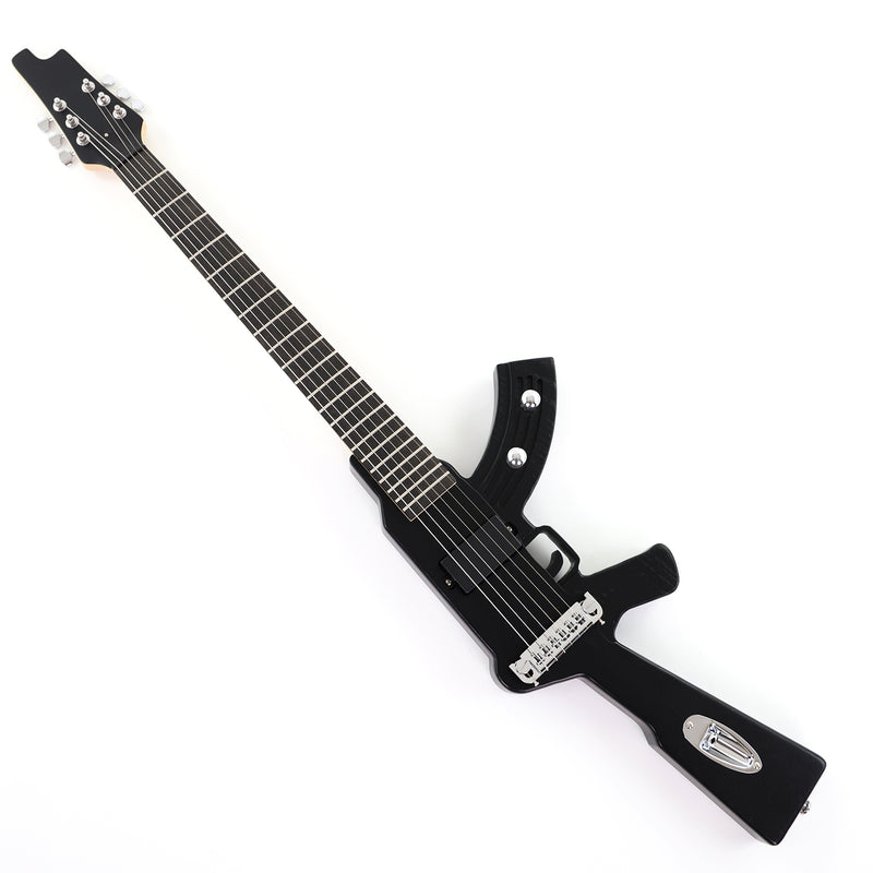 Black AK-47 Gun Shaped Electric Guitar (PQX-125)