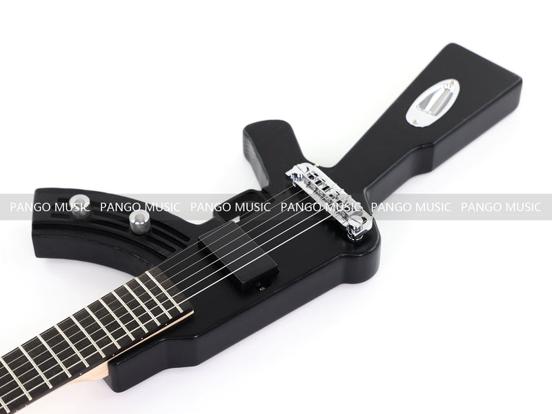 Black AK-47 Gun Shaped Electric Guitar (PQX-125)