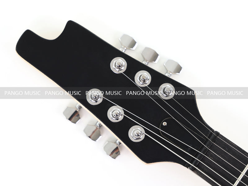 Black AK-47 Gun Shaped Electric Guitar with Red LED Fingerboard Light (PAK-47)